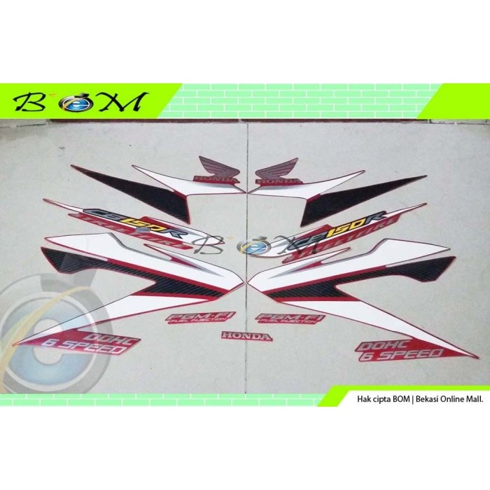 Ready Striping Stiker Sticker Honda Cb150R Cb 150 R 2014 Streetfire Merah