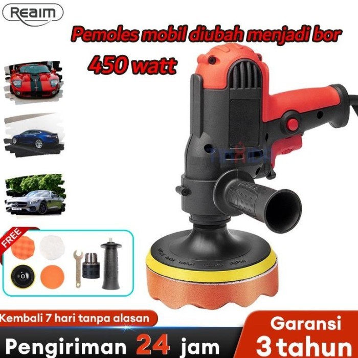READY Reaim Mesin Poles Body Mobil Mesin Poles Mesin Polisher 450W Mesin poles body mobil lengkap