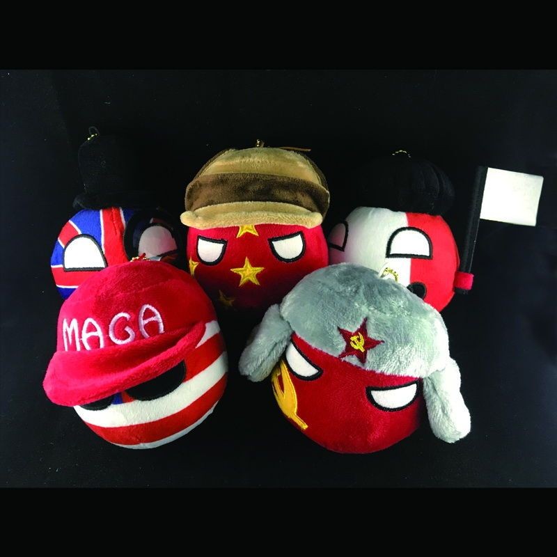 Polandball National Ball Soviet Union United States UK France Wuchang Figurine doll