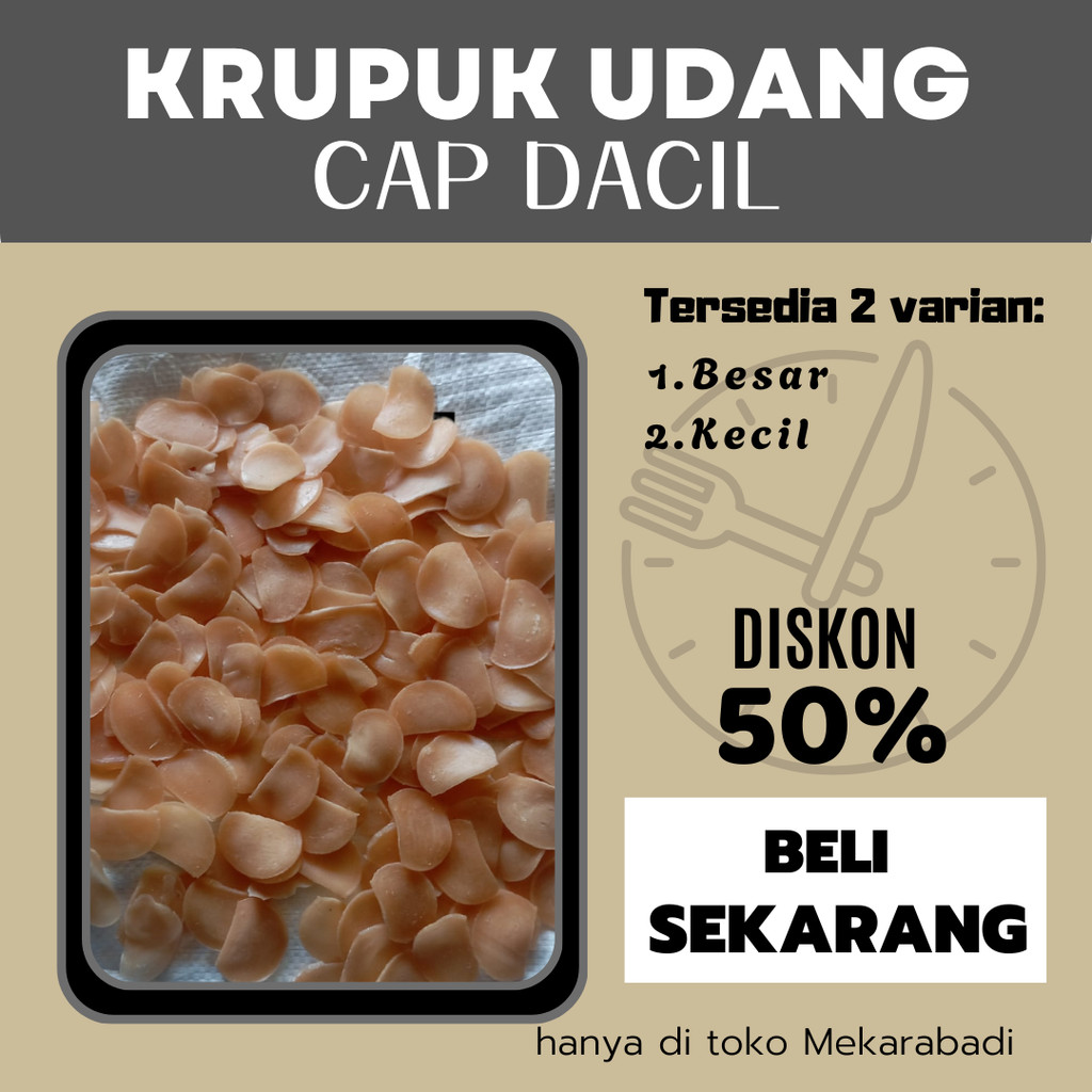 

Krupuk Rasa Udang Kemasan 500 Gram