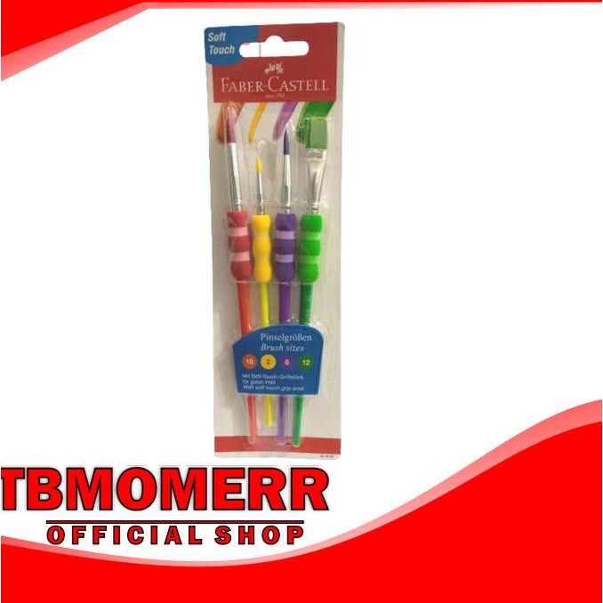 

Sale Grip Brush Set Colours Faber-Castel 481600 / Kuas Lukis