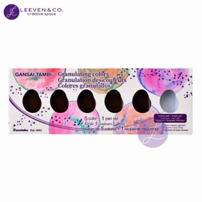 

Sale Zig Kuretake Watercolor Gansai Tambi Granulate / Mc206N/5V