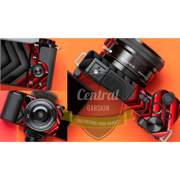 

Wrap* Sony Zv E10 Red Strip Wrap Skin Stiker Garksin CUSTOM Gratis (2pcs)