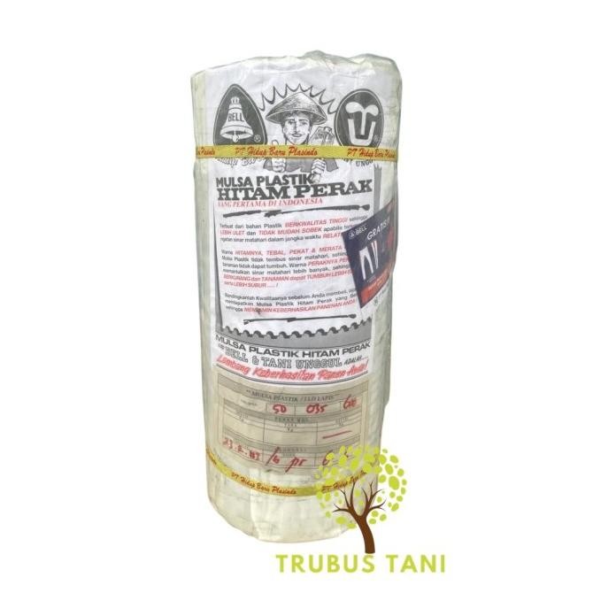 Mulsa BELL 1 Roll 18Kg - lebar 100cm - Plastik Mulsa Hitam Perak Mulsa
