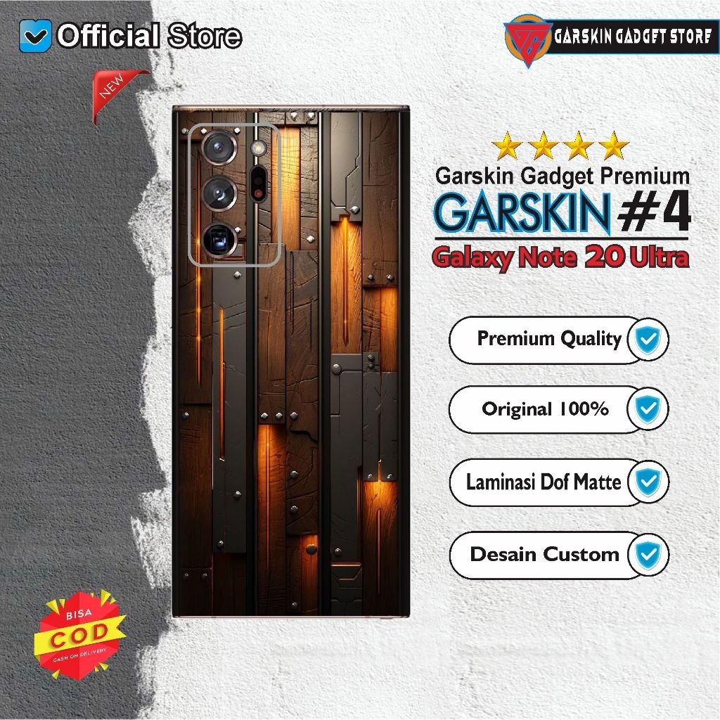 

Wrap* Galaxy Note 20 Ultra 5g Gadget Wood Wrap Skin Stiker Garksin CUSTOM Gratis (2pcs)