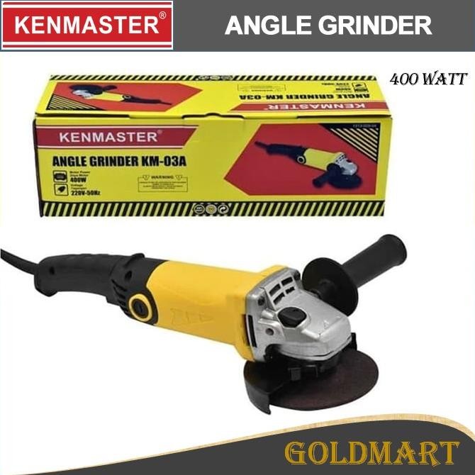 

Tersedia Mesin Gerinda Tangan Listrik / Kenmaster Angle Gerinder KM-03A