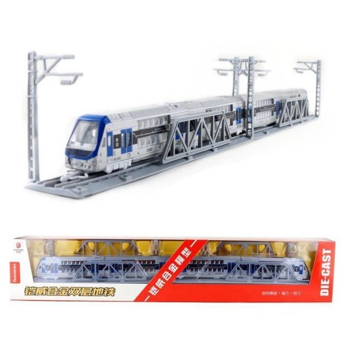 MINIATUR KERETA API DIECAST TRAIN TOYS REL MAINAN BESI 1 SET PAKET DS99