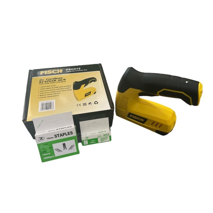 

FISCH STAPLER Gun Cordless 4V FSC012/ Cordless Stapler Gun Li-ion Batt