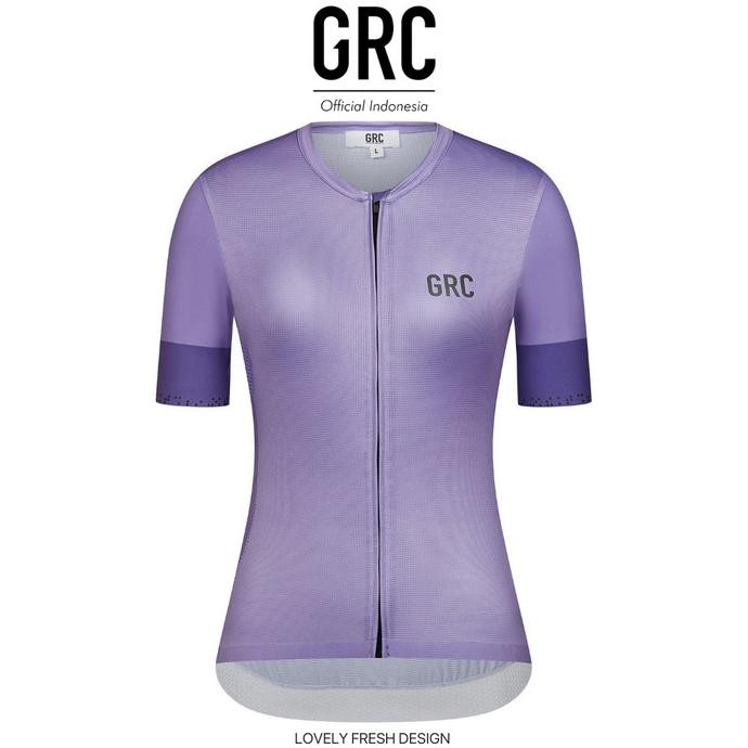 Produk Baru GRC WOMEN'S JERSEY SEPEDA ROADBIKE GRC DIGITAL PRINT TECH LAVENDER