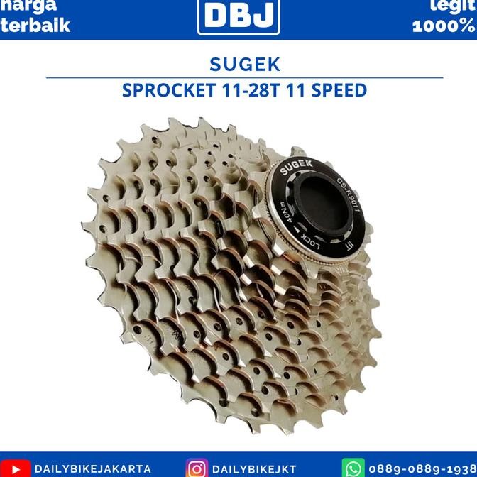 Produk Baru SPROCKET SEPEDA ROADBIKE SUGEK 11-28T COPOTAN PARDUS