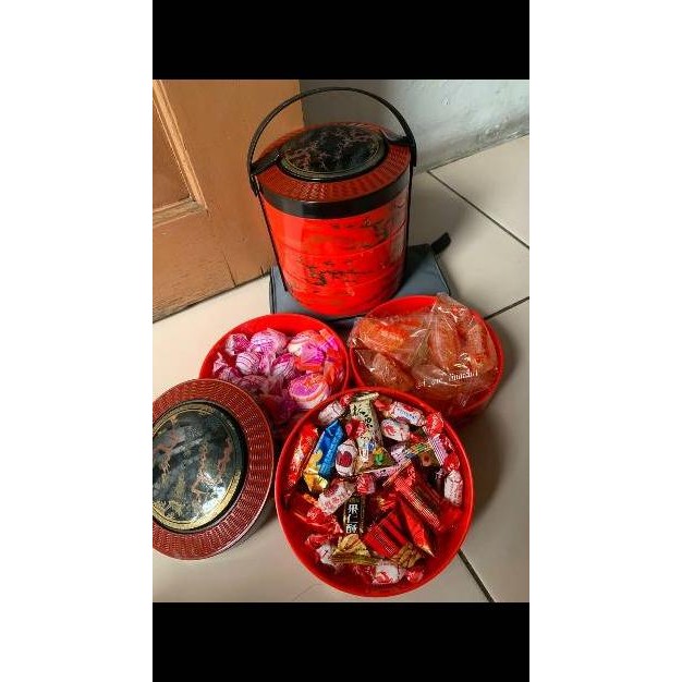 

CR - NAMPAN Imlek / rantang imlek / keranjang imlek / hampers tanpa isi / sang jit / seserahan TERLARIS