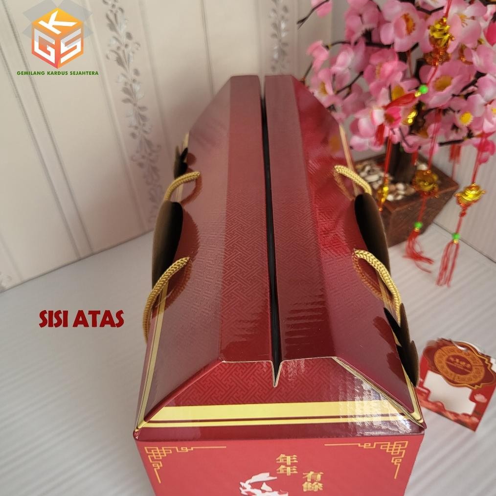 

CR - 10pcs Box Imlek | Ukuran 6 Toples 250gr | Box Buah Imlek | Gable Box Imlek | Box Hampers Imlek | Dus Imlek TERLARIS