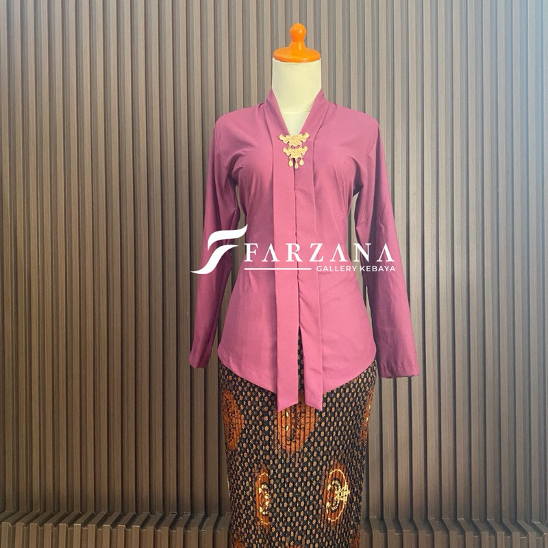 Baju Tradisional Kebaya Halus & Dingin Kebaya Kartini modern Lengan Panjang Terbaru Bisa COD Farzana