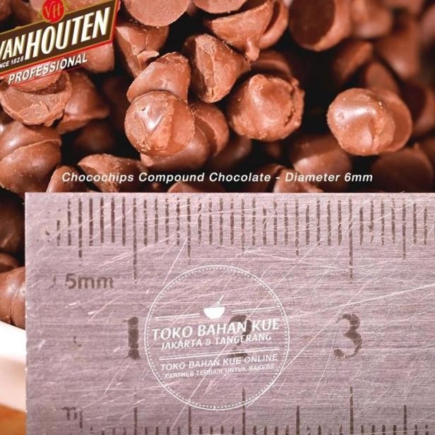 

Van Houten E Weet Baing Chip 1G Topg Choco Chip Compound Tog Chocochip