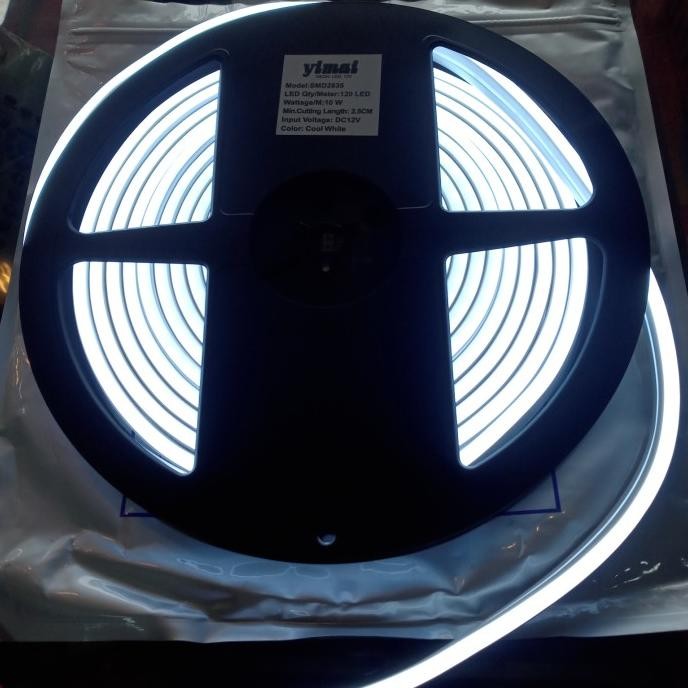 YIMAI LAMPU LED NEON FLEX YIMAI WARNA COOL WHITE DC 12 V 5 M