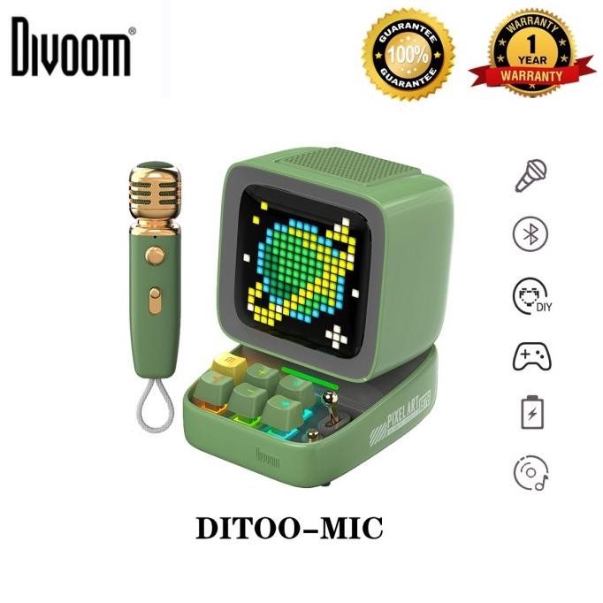 Divoom Ditoo Speaker (Asli) Garansi Resmi 1 Tahun - Ditoo Plus Terlaris