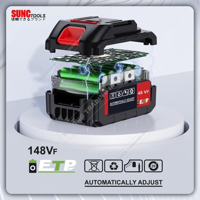 JLD Baterai Cordless 48 Volt Battery 48V Batere Mesin Bor JLD