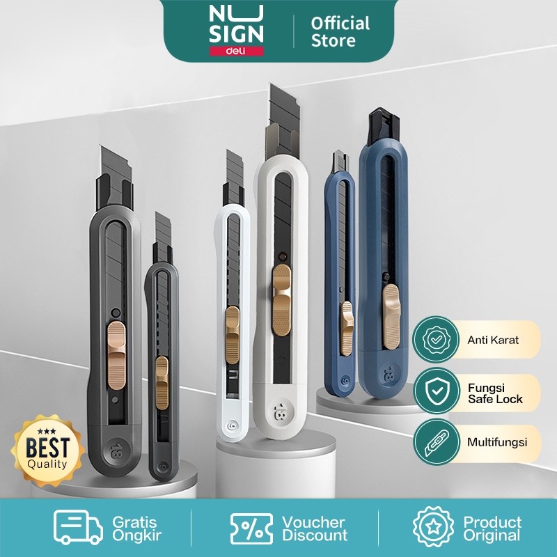 

Nusign Cutter / Pisau Kecil Pemotong Multifungsi Bahan SK5 Anti Karat Desain Simpel Praktis dan Portable NS06X
