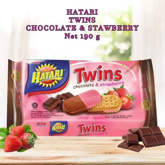 

HATARI TWINS CHOCOLATE & STRAWBERRY 190G