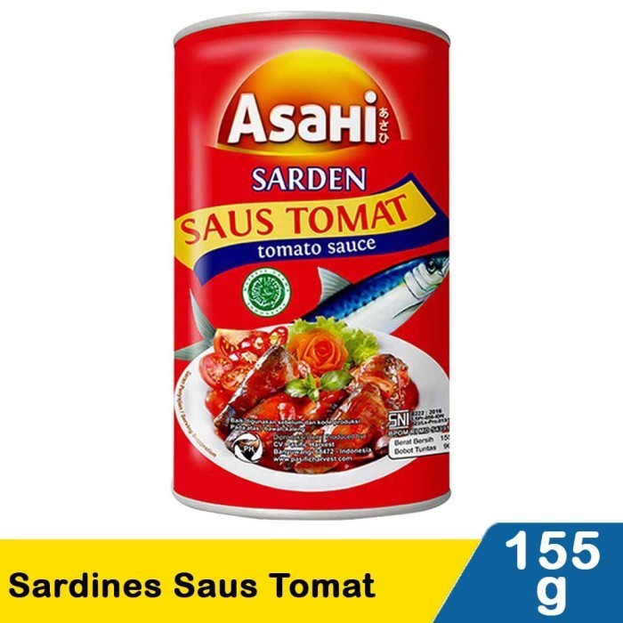 

ASAHI IKAN SARDEN SAUS TOMAT 155G