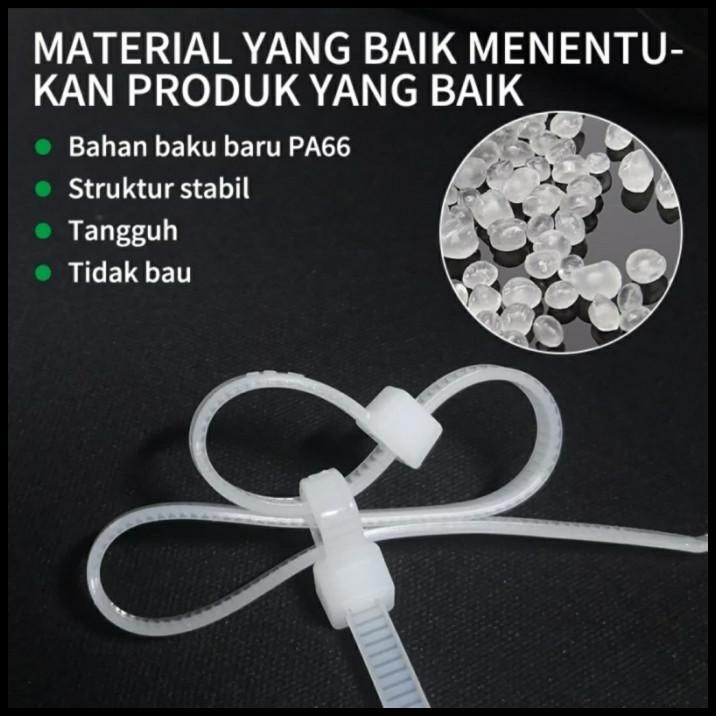 

DISKON TALI TIS / KABEL TIES / CABLE TIE 25CM/25 CM (3,6 X 250MM) ISI 100 PCS !!!!!!