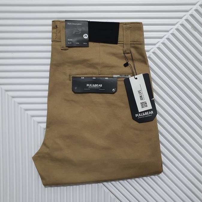 Celana Panjang Chinos Pria Pull & Bear Premium Terlaris / Chino Casual Original Terlaris