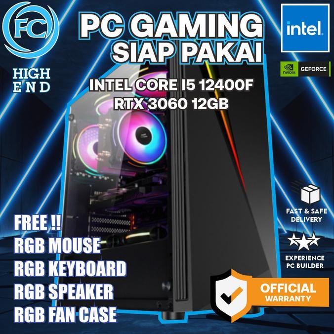 

PROMO PC GAMING / DESIGN / LIVESTREAMING DDR4 I5 12400F /16GB/ RTX 3060 12GB