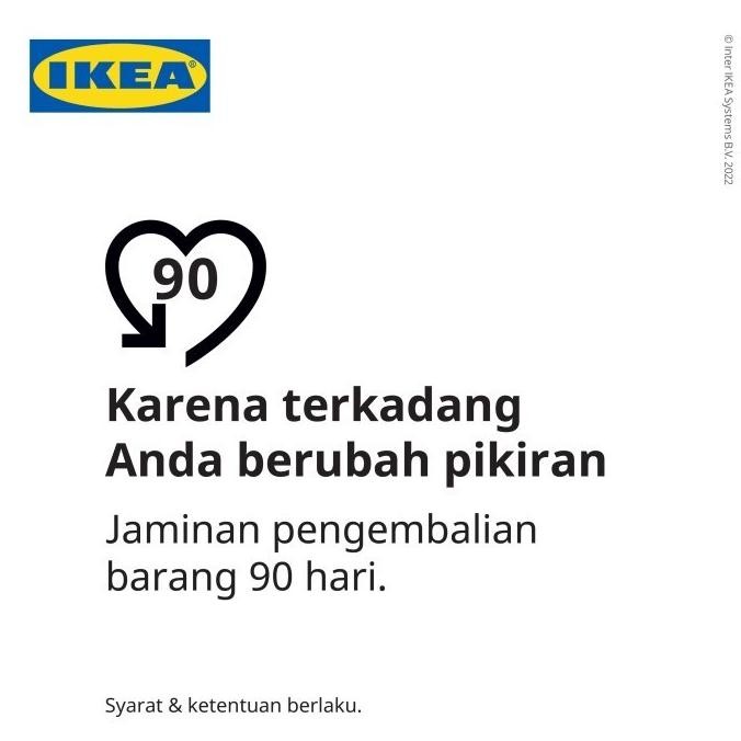 IKEA DNKA MEJA SETRIKA DAPAT DILIPAT 120X37CM