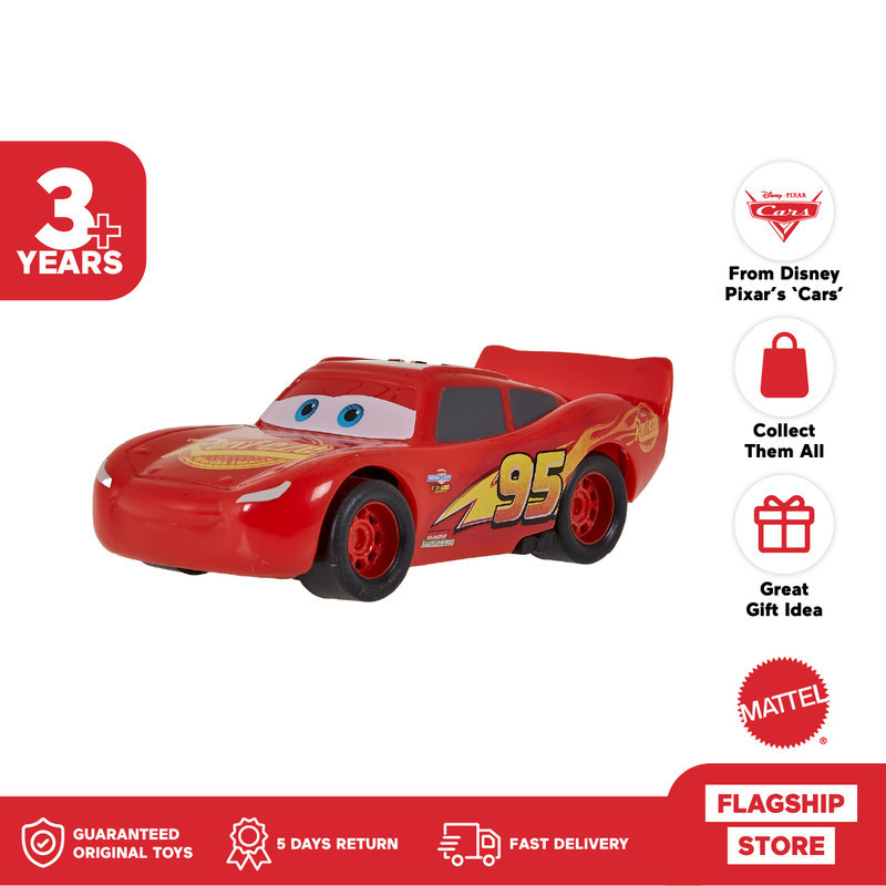 Pixar Cars Pullback 1:43 Pack Lightning McQueen Character - Mainan Mobil Anak