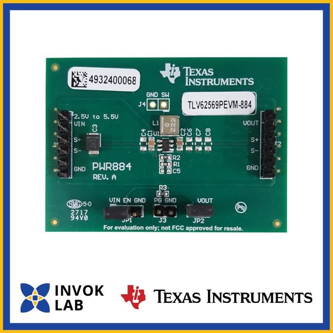 

PROMO TEXAS INSTRUMENTS TLV62569PEVM-884 . EVALUATION MODULE TLV62569P SYNCHRONOUS DC/DC BUCK CONVERTER, STEP-DOWN, 1.8 V, 2 A OUT