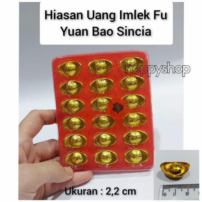 

CNY Hiasan Uang Imlek Fu Yuan Bao Sincia - 22 cm isi 18 Limited