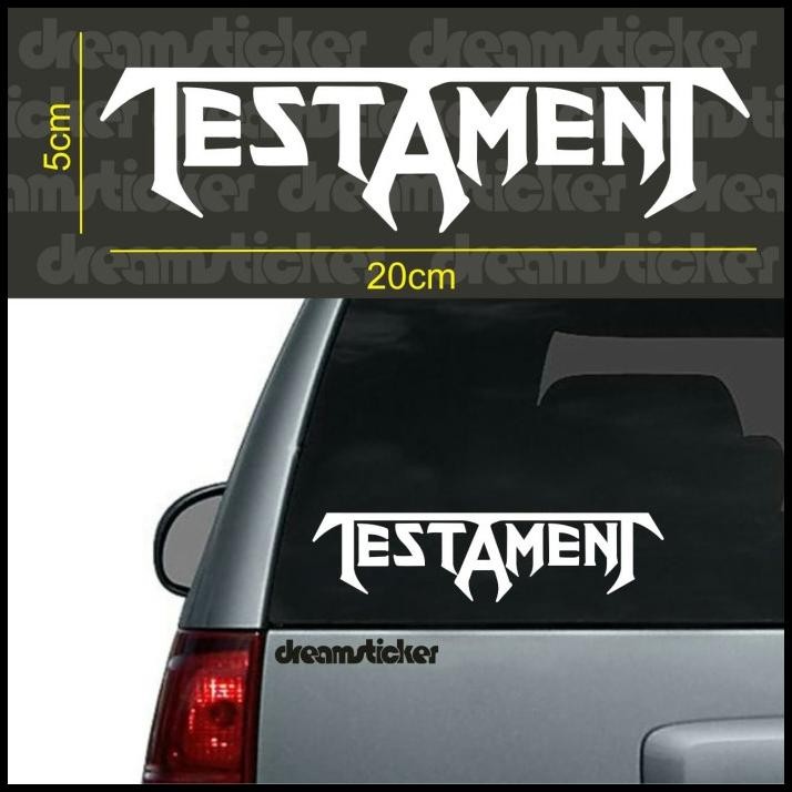 

HOT DEAL STICKER STIKER MUSIK BAND TESTAMENT !