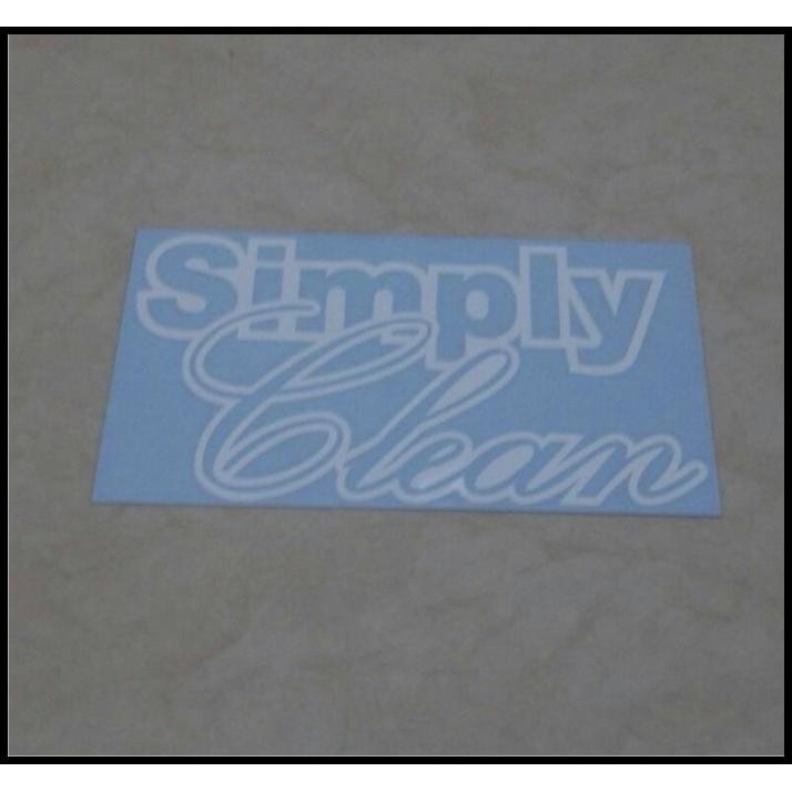 

GRATIS ONGKIR STICKER SIMPLY CLEAN !!!!