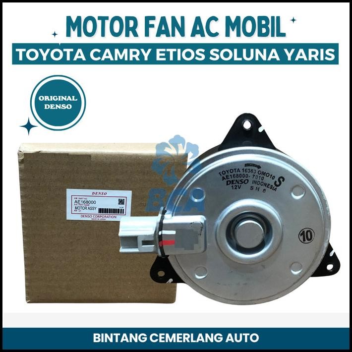HOT DEAL MOTOR FAN AC MOBIL TOYOTA CAMRY ETIOS SOLUNA YARIS DENSO ASLI  
