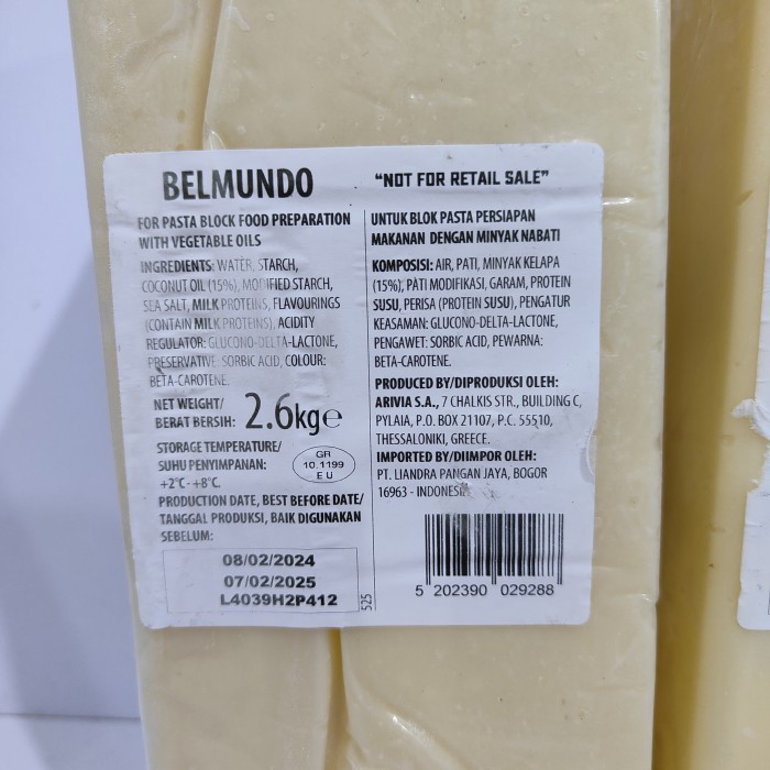 

Belmundo Parmean Eju Blo 250Gr Parmean Cheee Blo Halal Pata