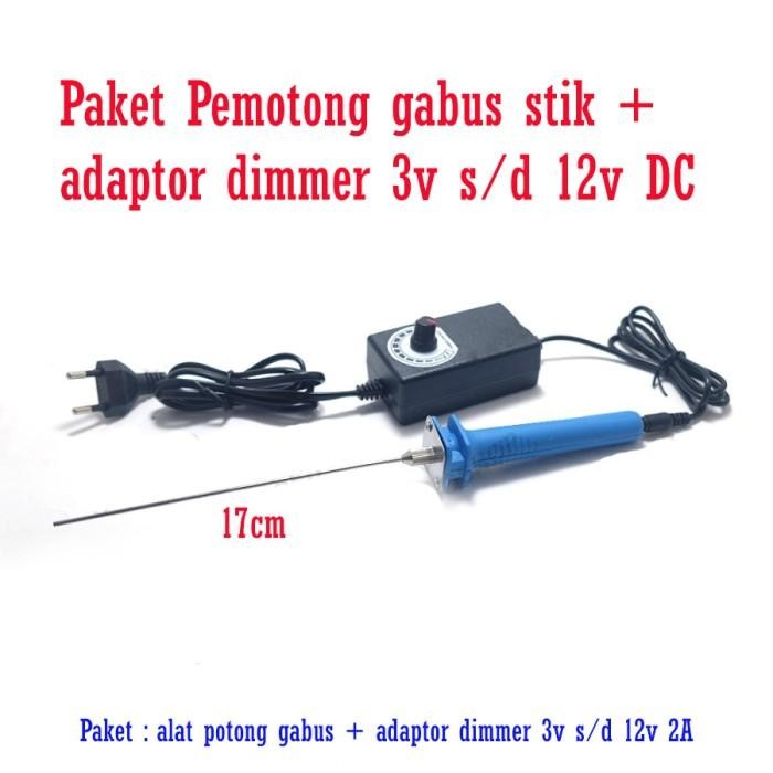 

Paket Alat Pemotong Gabus Stik + Adaptor Dimmer 3V-12V Busa Styrofoam