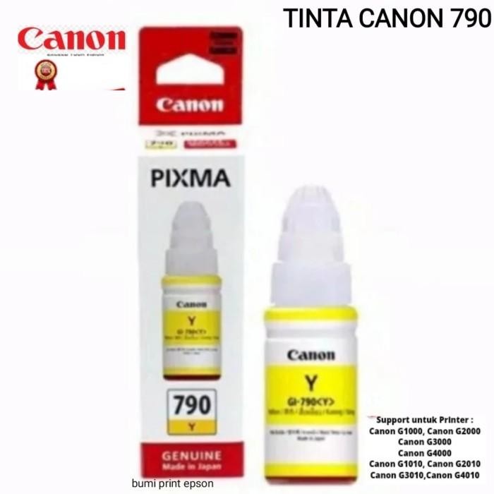 Tinta Canon Pixma Gi- 790 Original G1010 G2010 G3010 (1Set)
