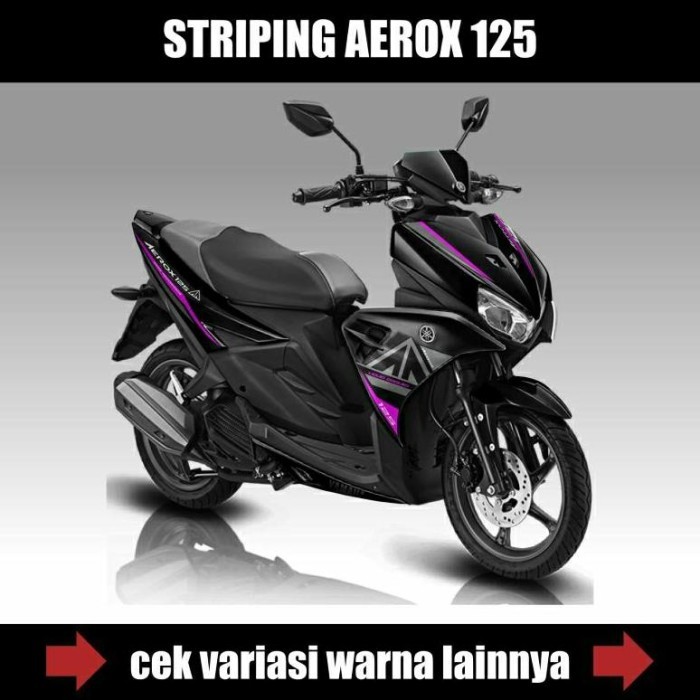 Striping Aerox 125 Lc Grafis Ori / Stiker Motor Yamaha Aerox 125 /