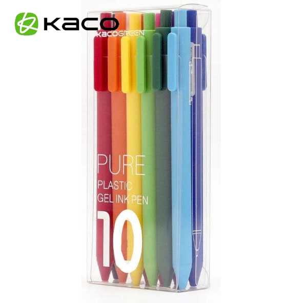 

KACO PURE Candy Gel Pen Pena Pulpen Bolpoin 0.5mm 10PCS - K1015 (Colorful Ink)