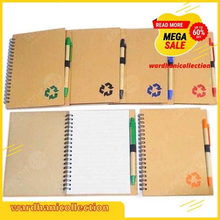 

BUKU NOTES 305 / MEMO GO GREEN RECYCLE + PULPEN KARTON SOUVENIR 305 GRATIS ONGKIR !