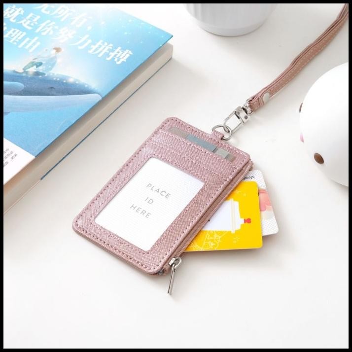 

Ataru Holder Id Card Dengan Resleting - Rose Gold
