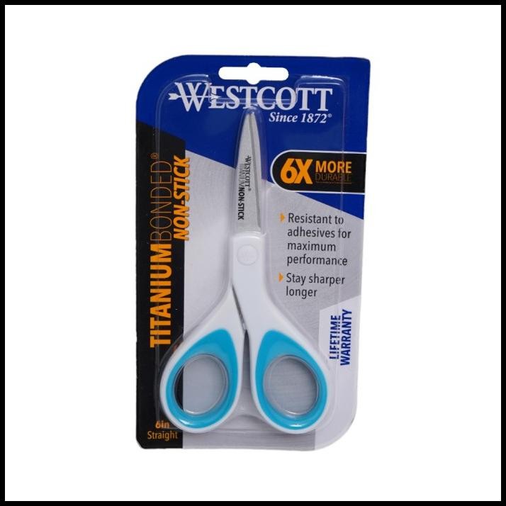 

Westcott 6 inci Gunting Titanium Bornded - Silver Paper Scissors Alat Pemotong Serbaguna Stationary Perlengkapan Alat Tulis