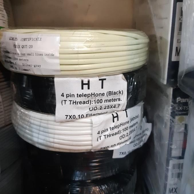 kabel rosette telepon panjang 100 meter