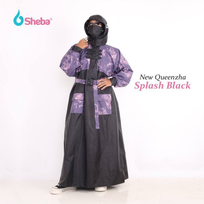 Jas hujan muslimah SHEBA model Gamis Terusan
