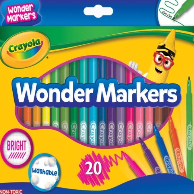 

Crayola Wonder Markers 20 Colors Washable