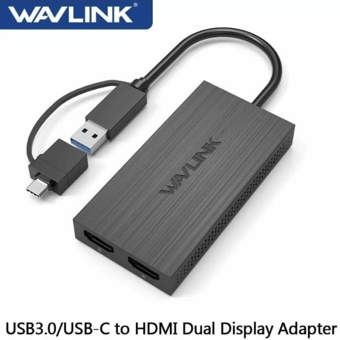 Wavlink USB 3.0/USB C to HDMI Dual Display Adaptor WAVLINK WL-UG7602HC
