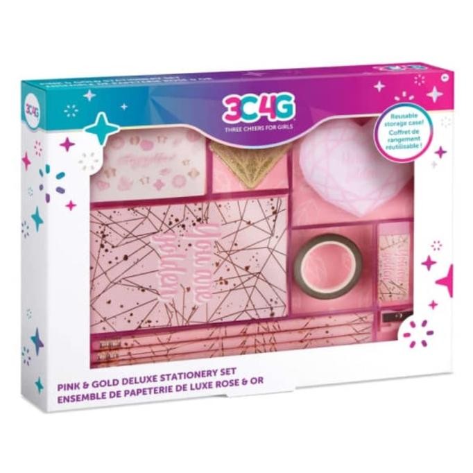

Make It Real Pink Gold Deluxe Stationary Set