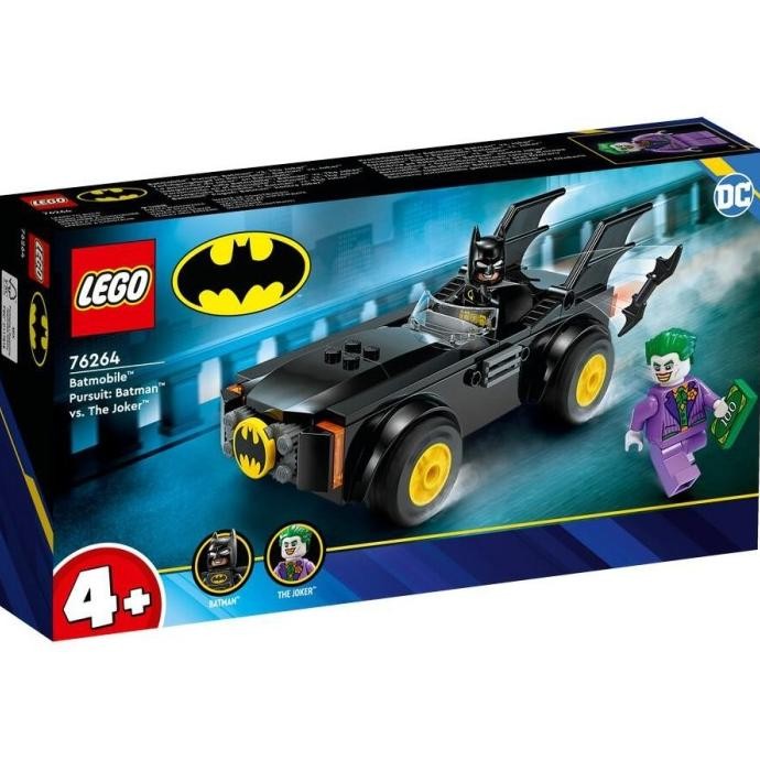 LEGO DC Comic Super Heroes - 76264 Batmobile Pursuit Batman vs The Joker Set Building Kid Toy Car Ju
