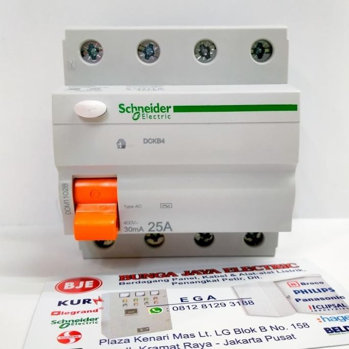SCHNEIDER ELCB RCCB 4P 25A 30MA