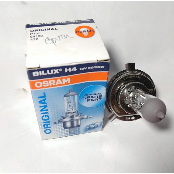 Bohlam Lampu Depan H4 Osram Original 60/55 Watt lesmo99 Kualitas Baik